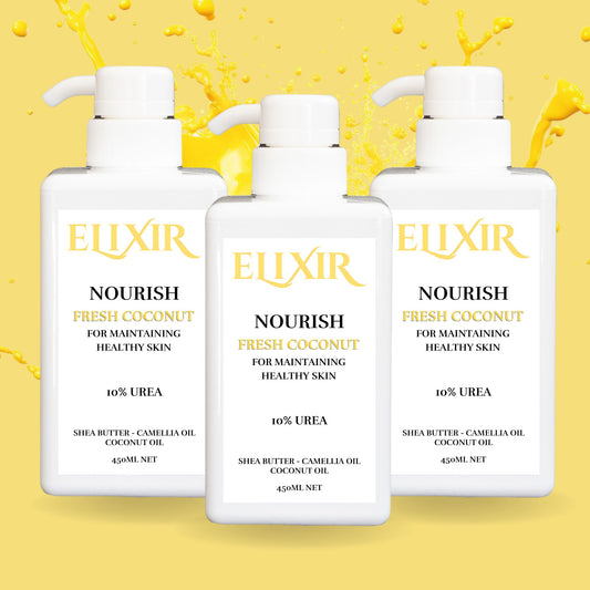 Elixir Nourish Pump 3 Pack - 10% Urea